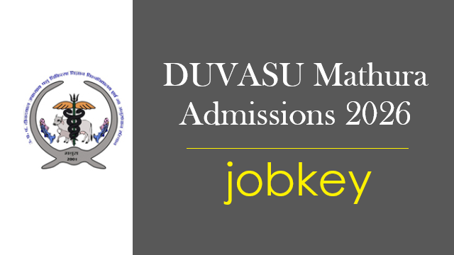 DUVASU Mathura PVT Online Form 2026-jobkey